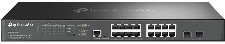 TP-Link SG3218XP-M2 16x2.5G 2xSFP+ L2+8xPOE+ Omada switch