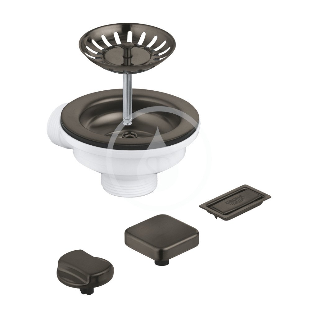Grohe 40996AL0 - Odtoková souprava pro dřez, kartáčovaný Hard Graphite