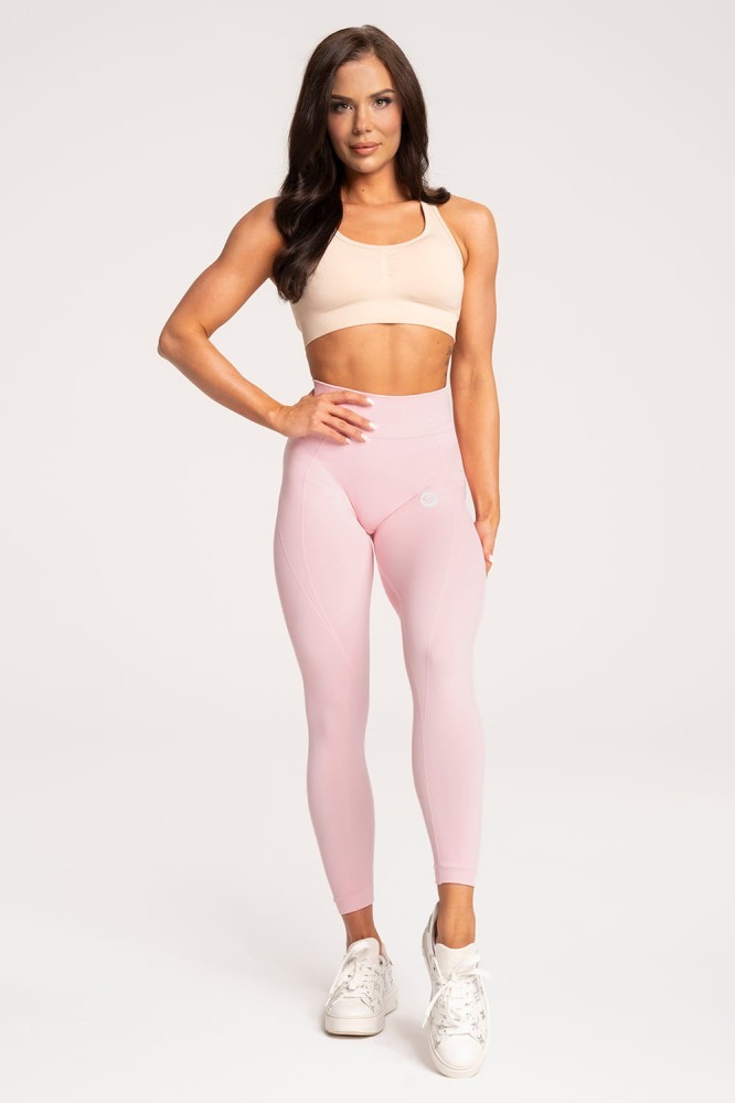 Gym Glamour Legíny Basic Scrunch Pink Barva: Růžová, Velikost: XS