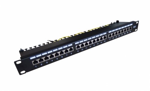 Patch panel Digitus 19'' 24 portů S-FTP CAT6, 15 LGW