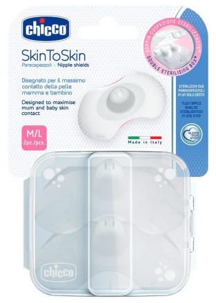 Chránič bradavek SkinToSkin silikon 2 ks, M / L