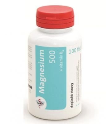 Magnesium 500 + vitamín B6 51mg tbl. 100