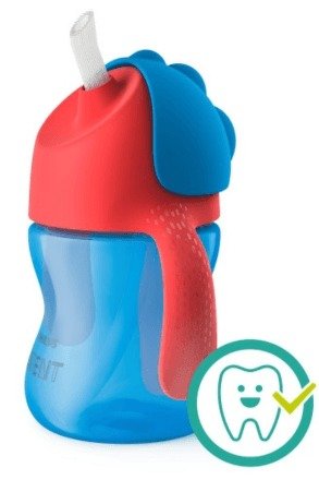 Dětský hrníček Philips AVENT s ohebným brčkem 200 ml, chlapec