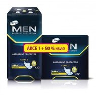 Inkontinenční vložky TENA Men Level 2 50% navíc 30 ks