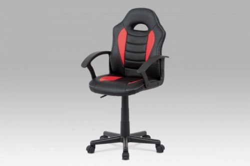 Dětská kancelářská židle červená černá, KA-V107 RED Akce, super cena, zlevněná doprava Autronic