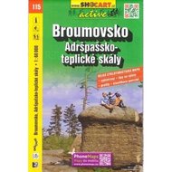 SHOCart 115 Broumovsko, Adršpašsko-teplické skály 1:60 000 cykloturistická mapa