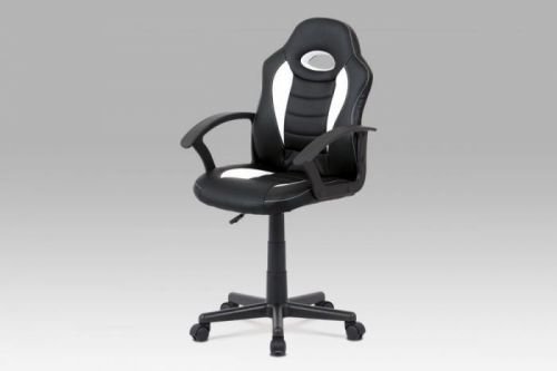 Kancelářská židle bílo černá KA-V107 WT Akce, super cena, zlevněná doprava Autronic