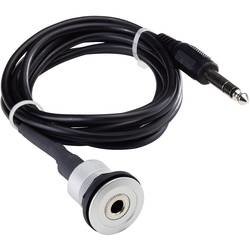 Jack audio kabel Schlegel RRJ_KL6.3_200CM, [1x jack zástrčka 6,3 mm - 1x jack zásuvka 6,3 mm], 2 m, černá