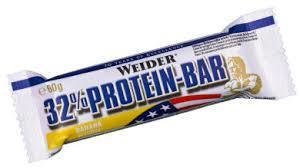 WEIDER, 32% Protein Bar, 60 g, Banán