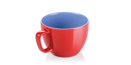 Velký hrnek CREMA SHINE, červená