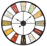 Nástěnné hodiny AMS 9488 Retro kulaté kovové velké 80 cm 156136