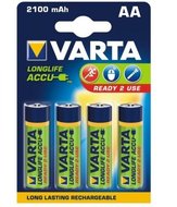 Varta Longlife Accu, AA, 2 100 mAh, 4 ks