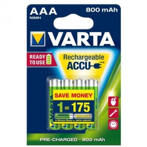 Varta Rechargeable Accu, AAA, 800 mAh, 4 ks