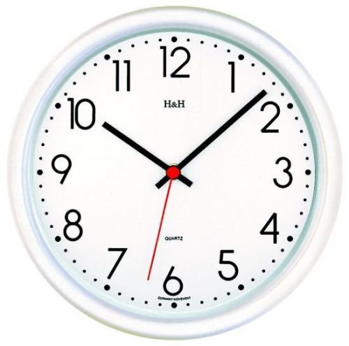 H&H Nástěnné hodiny plastové 3041.1, 3041.6 B, 3365.4 141310 H&H 3041 B - modré