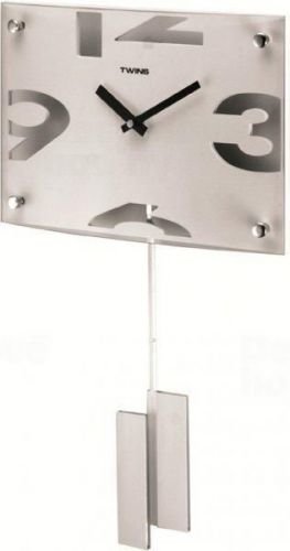 Nástěnné kyvadlové hodiny Twins 5090 white 30cm 160915