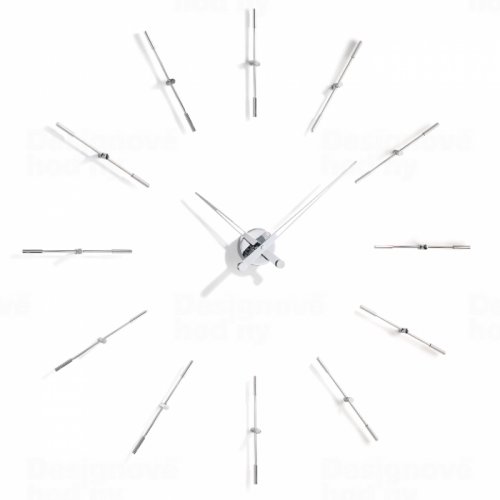 Designové nástěnné hodiny Nomon Merlin Inox 110cm 160943