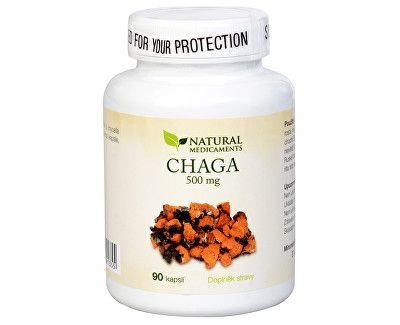 Natural Medicaments Chaga 500 mg 90 kapslí