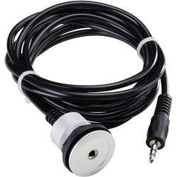 Jack audio kabel Schlegel RRJ_KL3.5, [1x jack zástrčka 3,5 mm - 1x jack zásuvka 3,5 mm], 2 m, černá