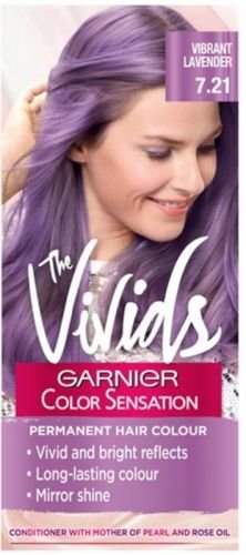 Garnier Color Sensation Vivids Intenzivní permanentní barvící krém na vlasy 7.21 Vibrant Lavander