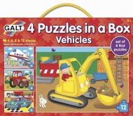 4 Puzzle v krabici - dopravní prostředky