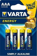Varta Alkalické tužkové baterie VARTA Energy AAA (4ks - blistr) 164984