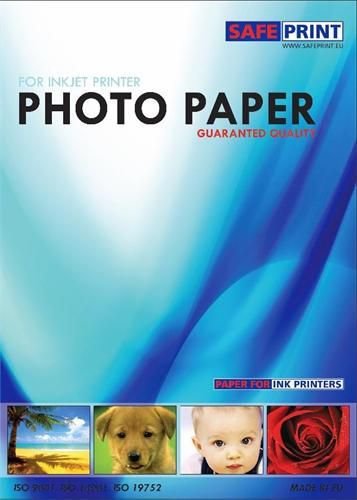 Papír Safeprint foto pro inkoustové tiskárny A4, lesklý, 135 g/m2, 20ks, samolepící