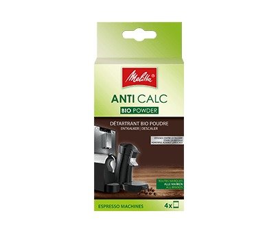 Melitta ANTI CALC práškový bio-odvápňovač pro espresso a kapslové kávovary 4 x 40g