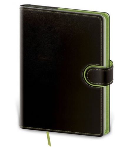 Zápisník Flip B6 tečkovaný - černo/zelená - neuveden