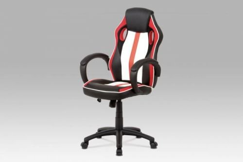 Kancelářská židle KA-V505 RED červená / černá / bílá Autronic