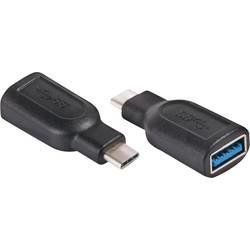 Adaptér USB 3.0 club3D [1x USB zástrčka C - 1x USB 3.0 zásuvka A] černá