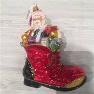 Vánoční figurka Santa v botě