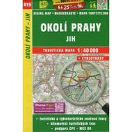 SHOCart 419 Okolí Prahy jih 1:40 000 turistická mapa