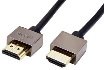 Roline High Speed HDMI kabel s Ethernetem, HDMI M - HDMI M, 1m, zkrácená koncovka