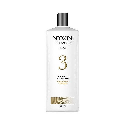 Nioxin Čisticí šampon pro jemné barvené mírně řídnoucí vlasy System 3 (Cleanser Fine Hair Normal To Thin Looking Chemically Treated) 1000 ml