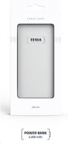 Tesla Powerbank 4000mAh TESLA PB 4.000 SILVER