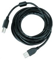 Kabel C-TECH USB A-B 4,5m 2.0 HQ s ferritovým jádrem