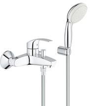 Vanová baterie nástěnná Grohe Eurosmart New se sprchovým setem, 150 mm 3330220A