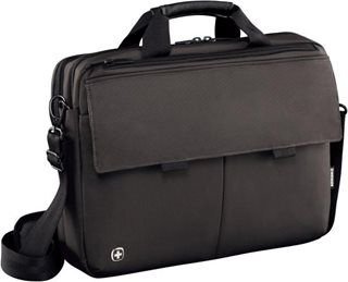 WENGER ROUTE - 16" messenger brašna pro notebook a tablet, černá