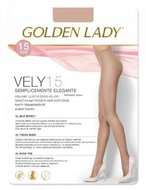 Punčochové kalhoty Golden Lady  Vely 15 den - 5-XL - castoro/odstín hnědé