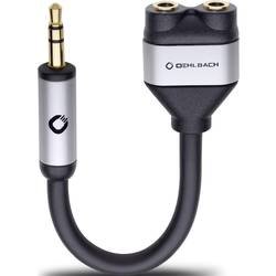 Jack audio Y adaptér Oehlbach 60021, černá