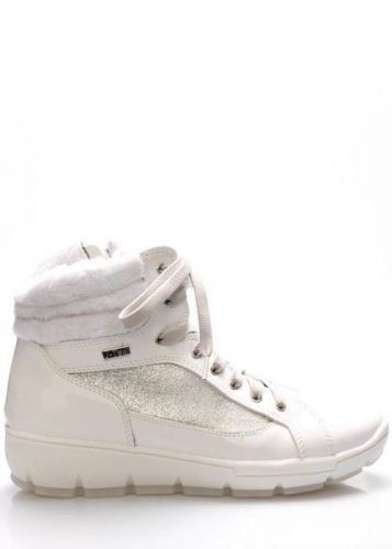 Bílé italské zimní boty M&G - 36