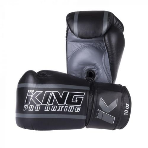 Boxerské rukavice King ELITE - černá/šedá 16