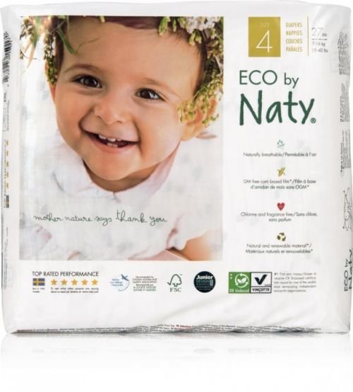 ECO by Naty Maxi 7-18 kg dětské plenky 27 ks