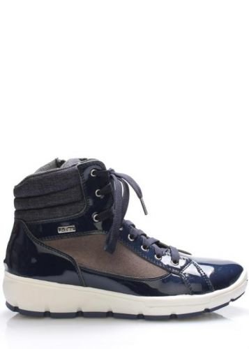 Tmavě modré italské zimní boty M&G - 36