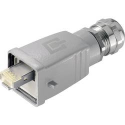 RJ45 konektor zástrčka, rovná RJ45 Telegärtner J80026A0018, hliník, 1 ks