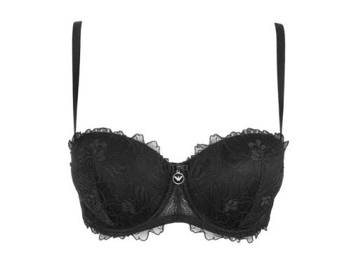 Podprsenka Lace 163181 CC204 00020 černá - Emporio Armani - 75A - černá