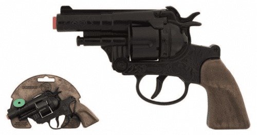 Bez určení výrobce | Policejní revolver černý kovový 12 ran