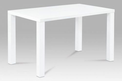 Jídelní stůl pro 2 - 6 osob vysoký lesk bílý 120x80 AT-3006 WT Akce, super cena, zlevněná doprava Autronic