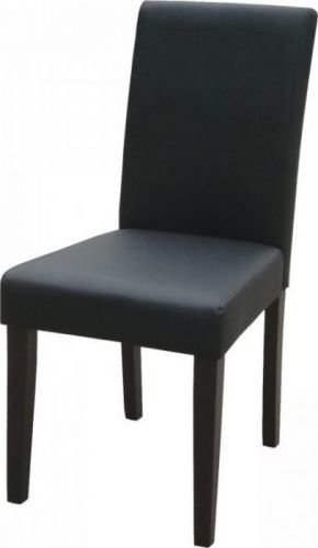 Jídelní židle černá, hnědé nohy, PRIMA Idea