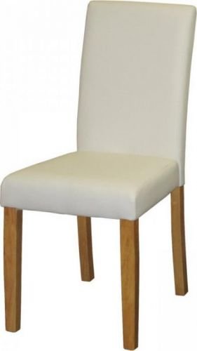 Jídelní židle bílá světlé nohy, Prima Idea